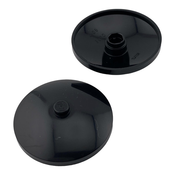 100 Lego Round Black Specialty Caps Plate 2x2 - New - A491 - Picture 11 of 12